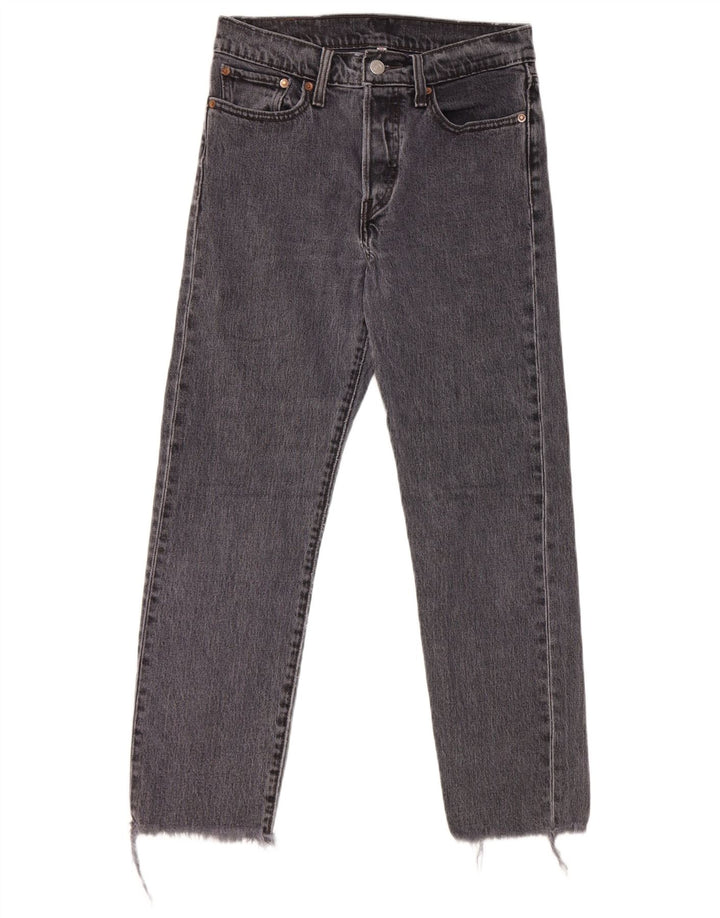 Jeans dritti da donna Levi's W27 L26 cotone grigio