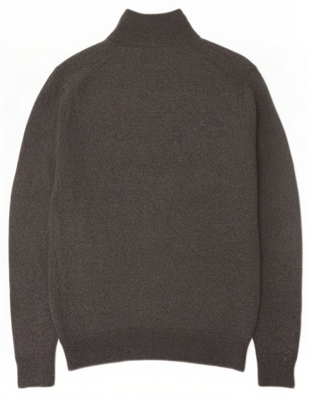 Maglione maglione da donna con zip e collo Superdry UK 12 Lana grigio medio