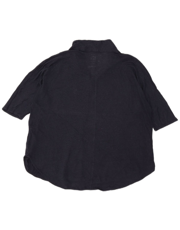 Camicetta da donna Massimo Dutti Top UK 18 XL Lino blu navy