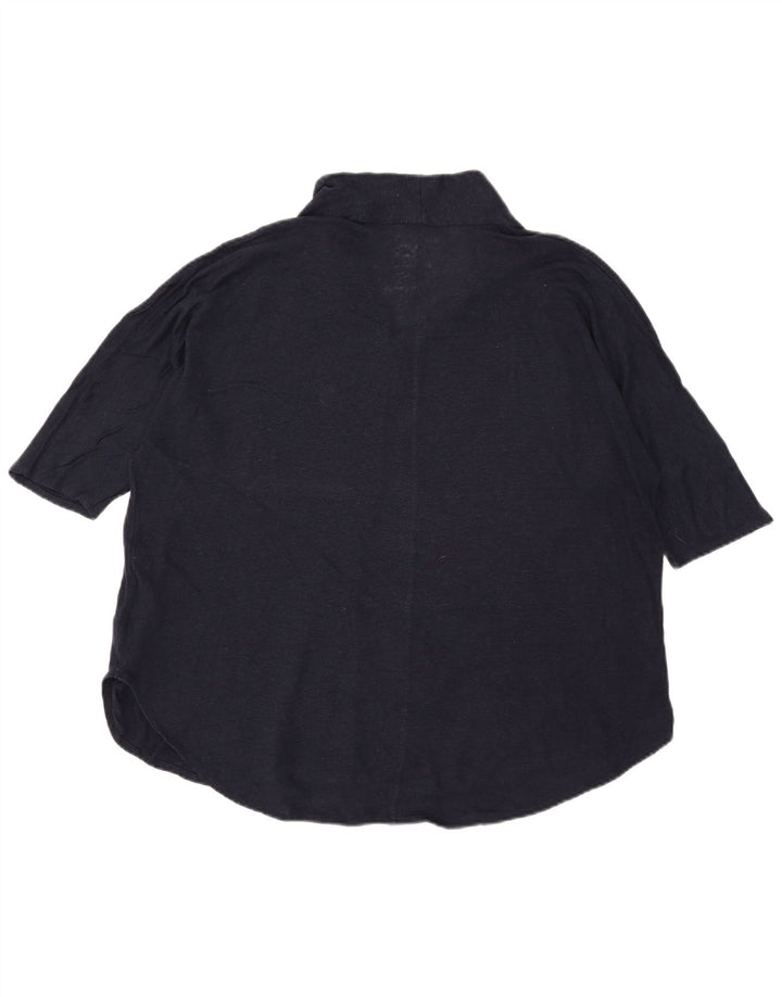 Camicetta da donna Massimo Dutti Top UK 18 XL Lino blu navy