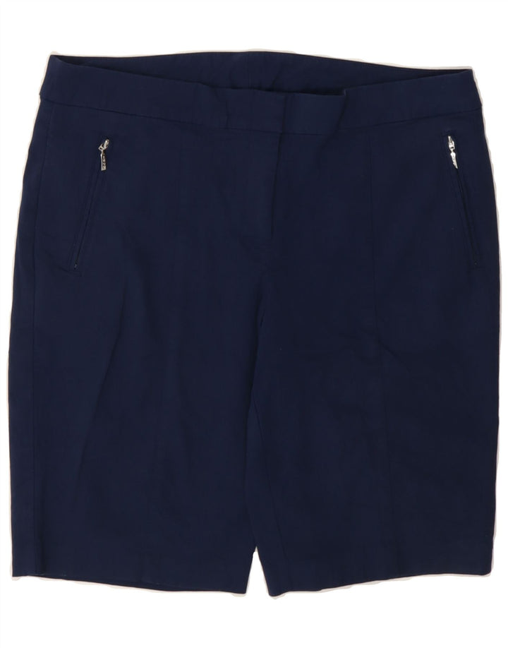 IZOD Womens Chino Shorts US 14 XL W36  Navy Blue Rayon Vintage Izod and Second-Hand Izod from Messina Hembry 