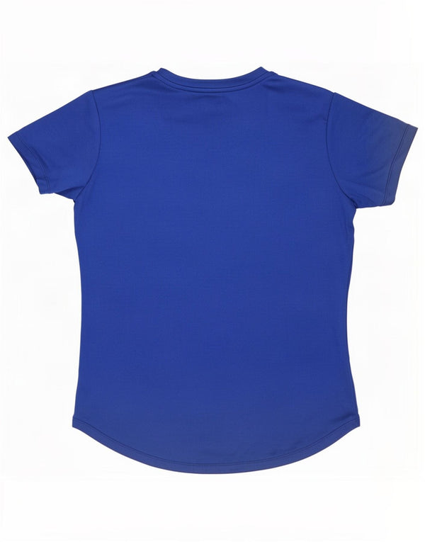 T-shirt grafica da donna Ellesse Top UK 12 poliestere blu medio