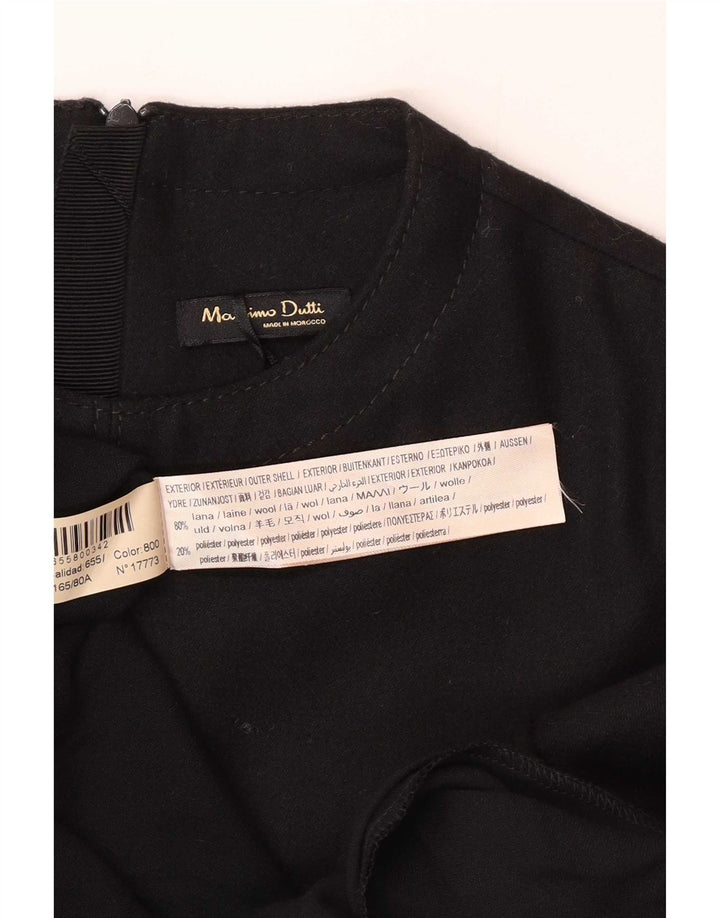 Abito lungo da donna Massimo Dutti EU 34 2XS Lana nera