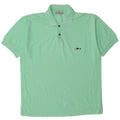 Polo vintage da uomo verde medio