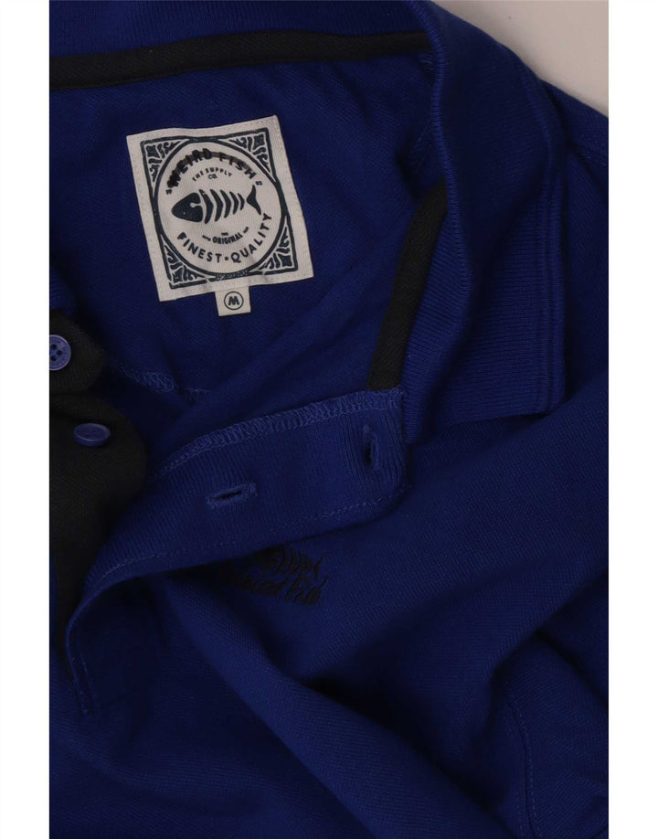 Polo da uomo Weird Fish blu medio