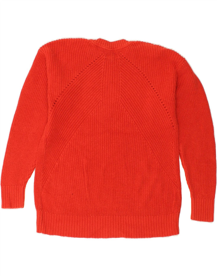 FAT FACE Womens Crew Neck Jumper Sweater UK 10 Small Red Cotton | Vintage Fat Face | Thrift | Second-Hand Fat Face | Used Clothing | Messina Hembry 