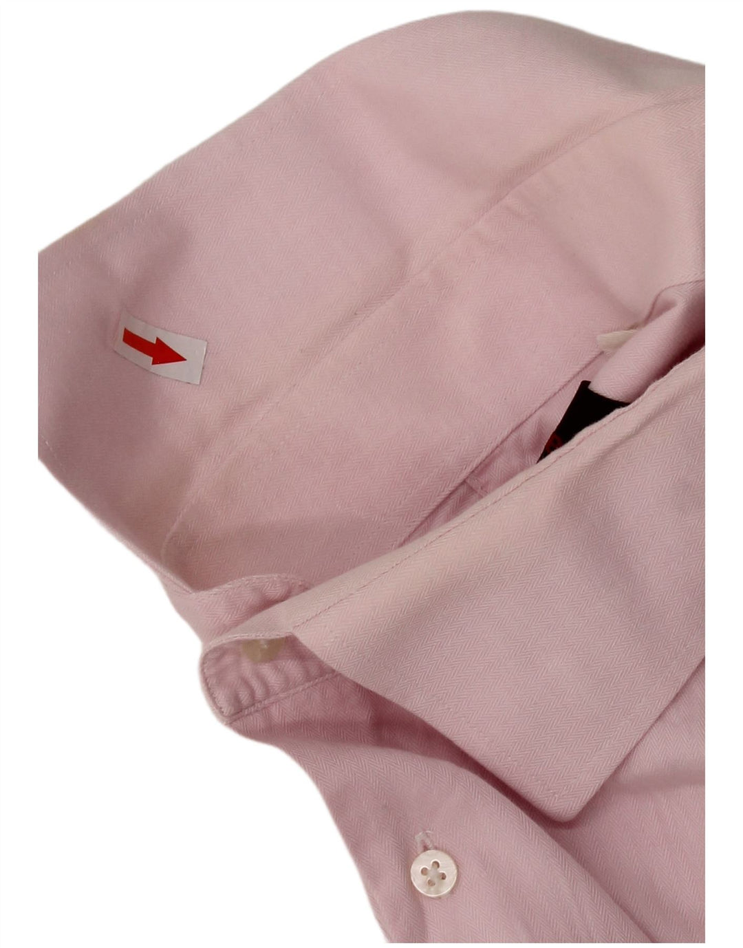 PIERRE CARDIN Camicia Uomo Large Rosa Cotone Spinato