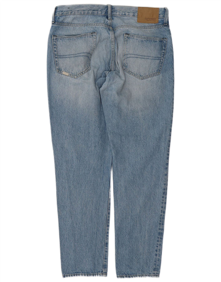 Jeans uomo affusolati Conor Superdry W32 L30 cotone blu