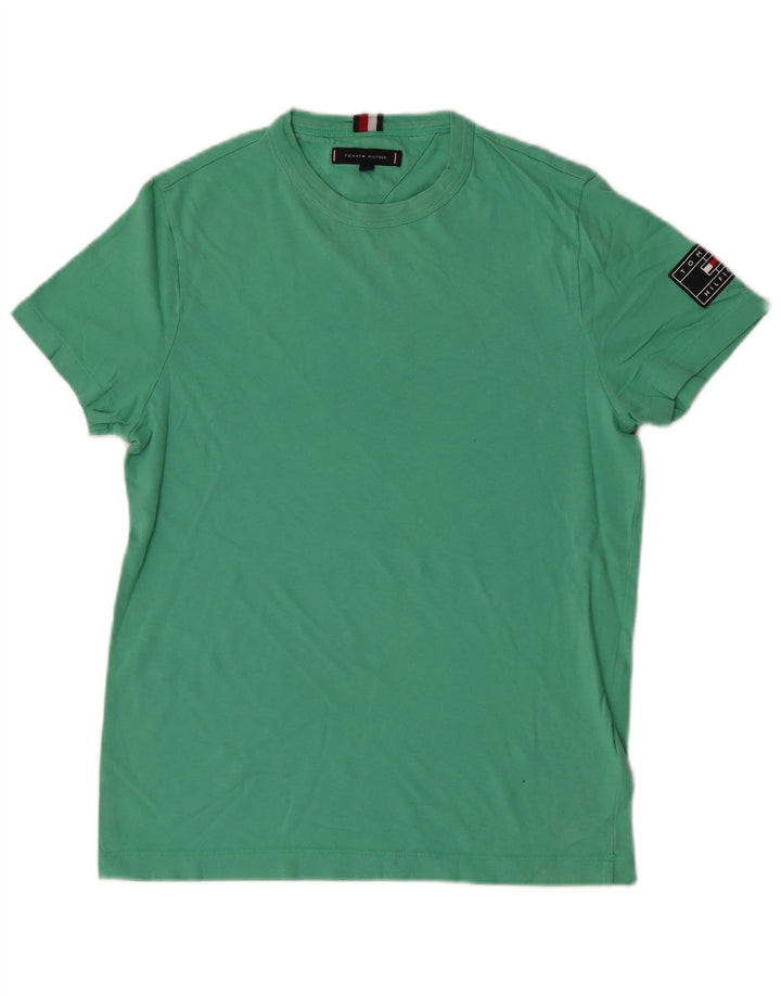 T-shirt da uomo Tommy Hilfiger Top piccola in cotone verde