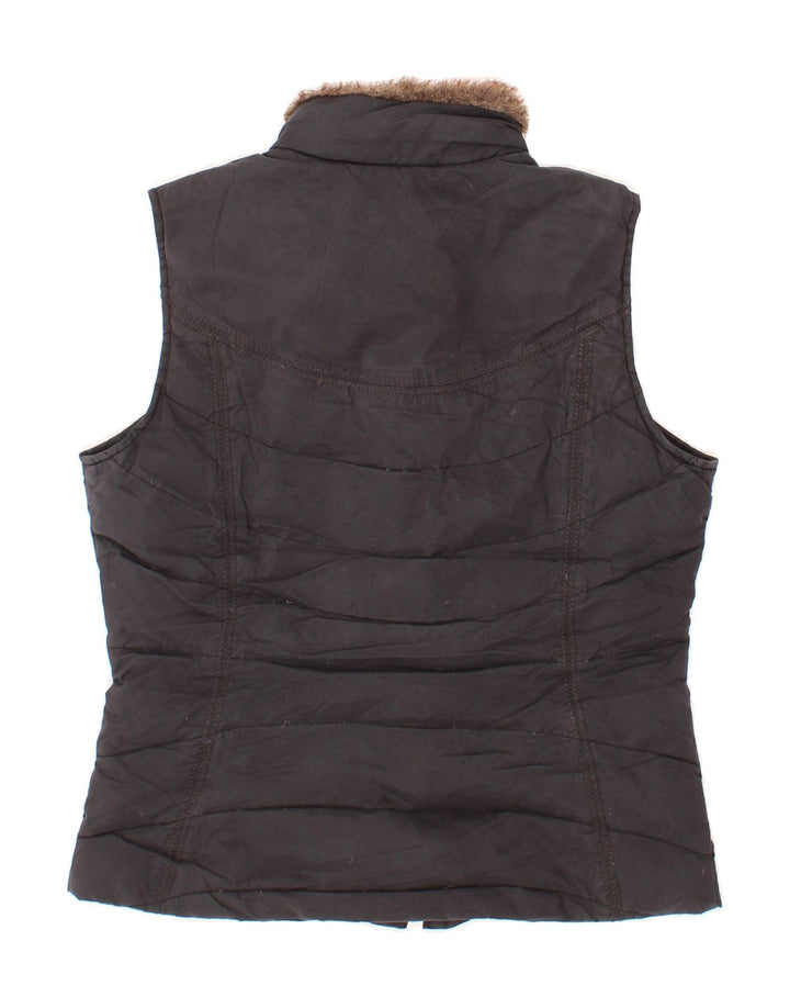 EDDIE BAUER Womens Padded Gilet UK 14 Medium Black Polyester Vintage Eddie Bauer and Second-Hand Eddie Bauer from Messina Hembry 