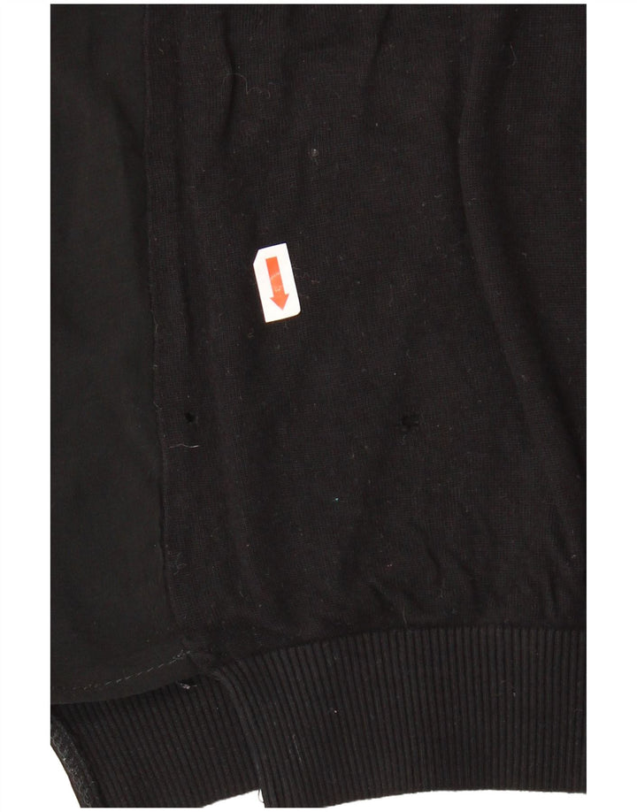 Maglione Zara da donna a maniche corte con collo alto, UK 14, medio, nero