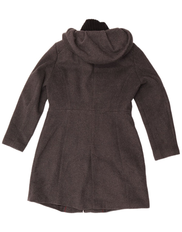 Cappotto con cappuccio da donna Zara UK 18 XL Grigio