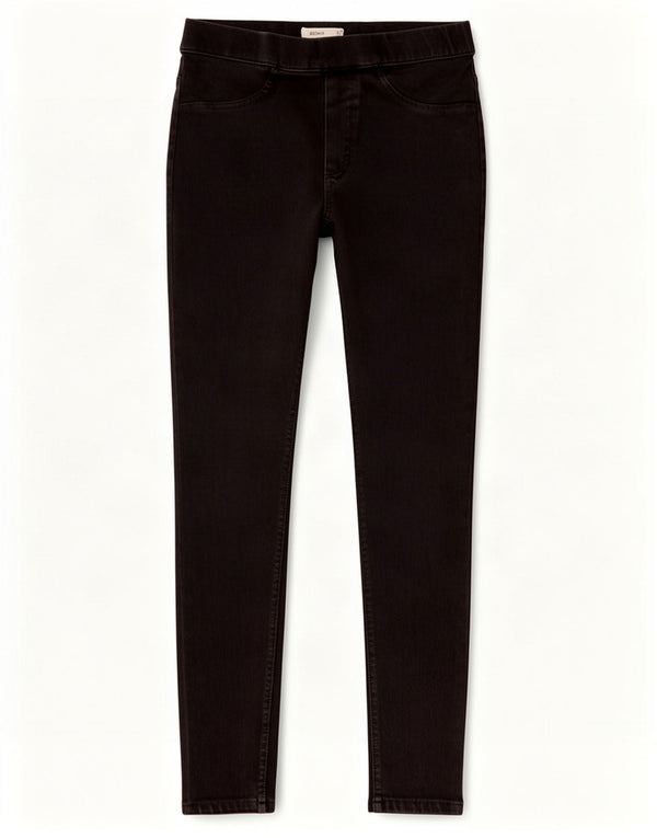 Jeans Jeggings da donna Marks & Spencer UK 12 Medio W28 L28 Cotone nero