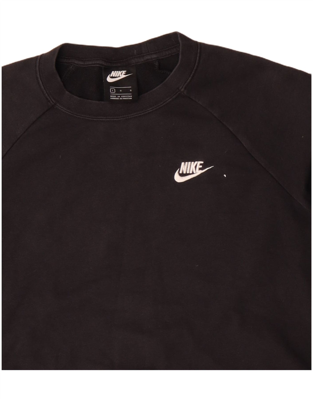 Felpa da uomo Nike Maglione grande in cotone nero