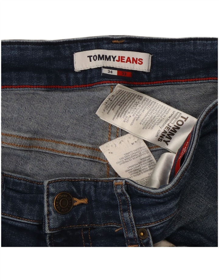 TOMMY HILFIGER Jeans slim da uomo W34 L32 cotone blu