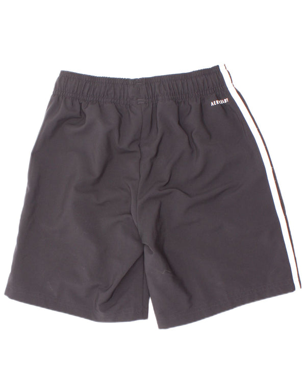 Pantaloncini sportivi Adidas Aeroready da ragazzo 9-10 anni in poliestere nero