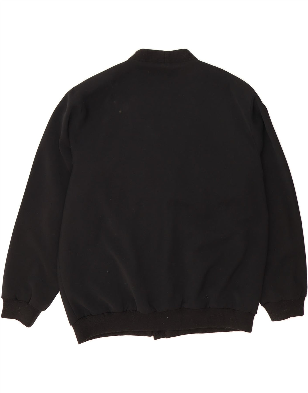 ROGER KENT Womens Bomber Jacket UK 18 XL Black Striped Polyester Vintage Roger Kent and Second-Hand Roger Kent from Messina Hembry 