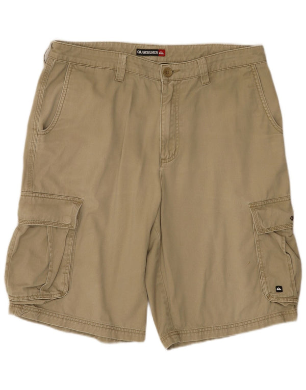 Pantaloncini cargo da uomo Quiksilver W34 grandi cotone kaki