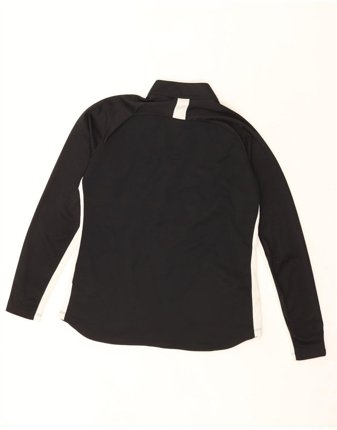 Felpa da uomo Nike Dri Fit con zip e collo, maglione color block medio nero