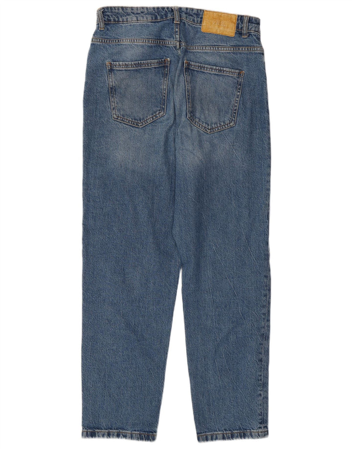 Jeans Zara da donna a vita alta EU 40 medio W30 L28 blu
