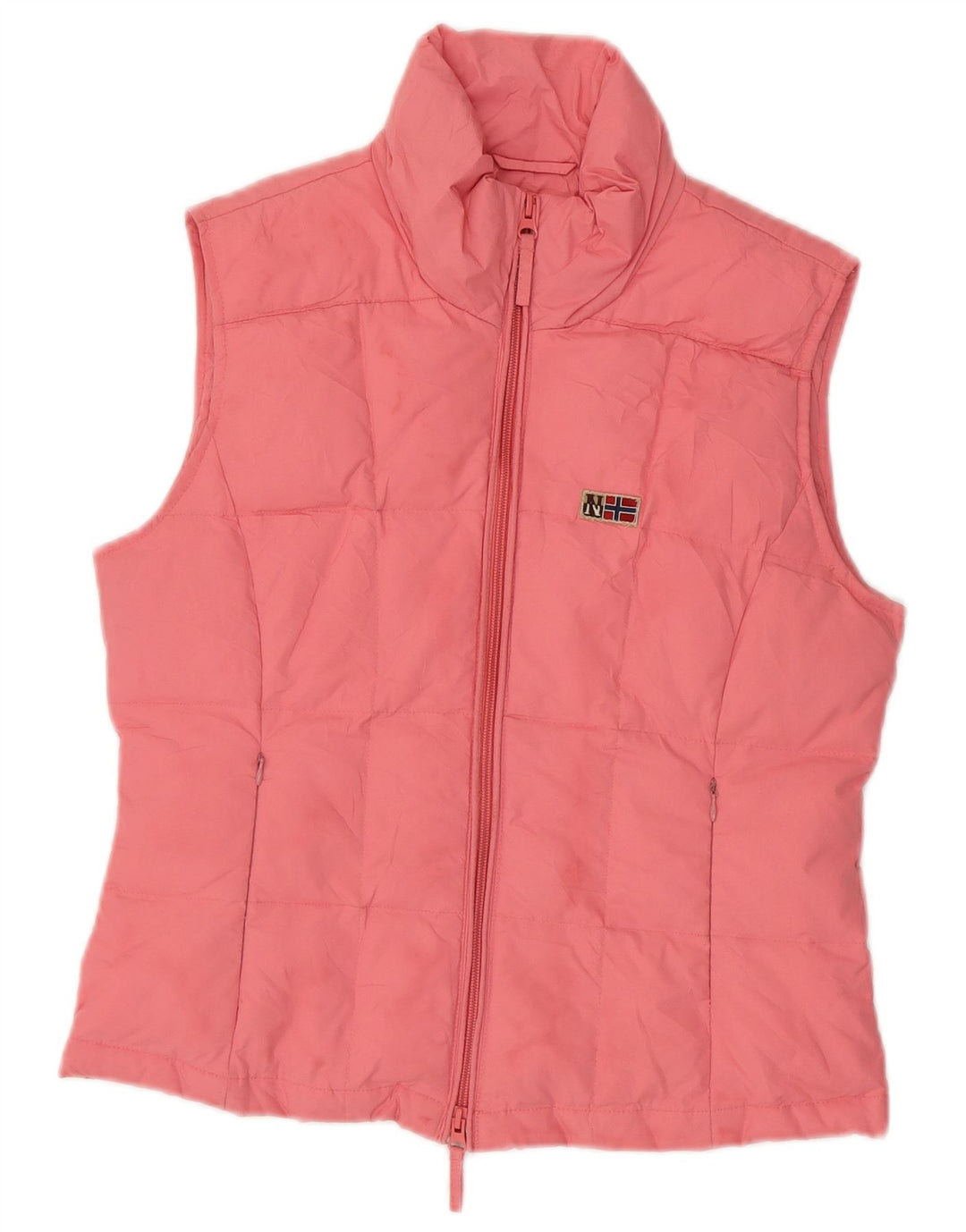 Gilet imbottito da donna Napapijri UK 12 rosa medio