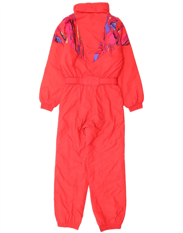 Tuta da sci con cappuccio da donna Fila IT 44 Medium Red Geometric