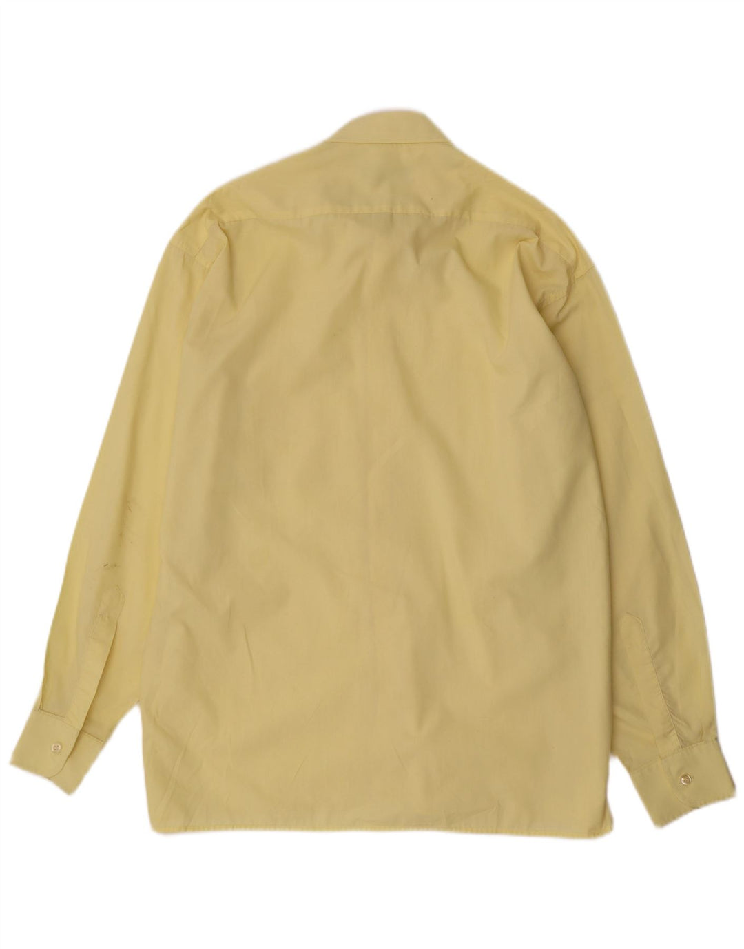 Camicia da uomo Pierre Cardin taglia 42 16 1/2 grande poliestere giallo
