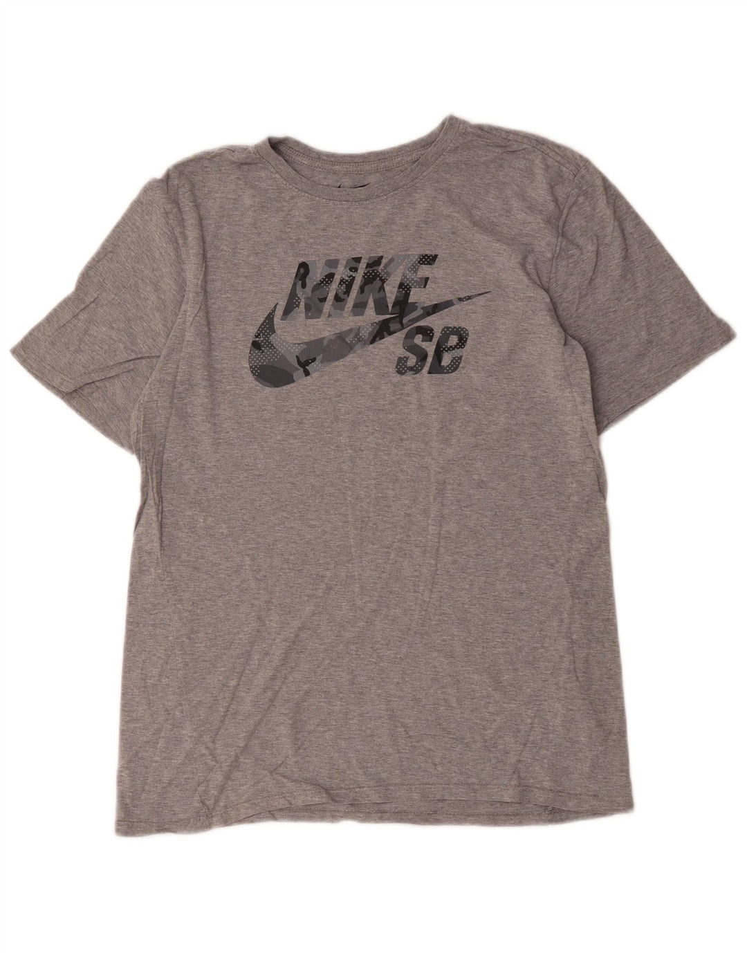 T-shirt grafica Nike da uomo con taglio atletico, cotone grigio medio