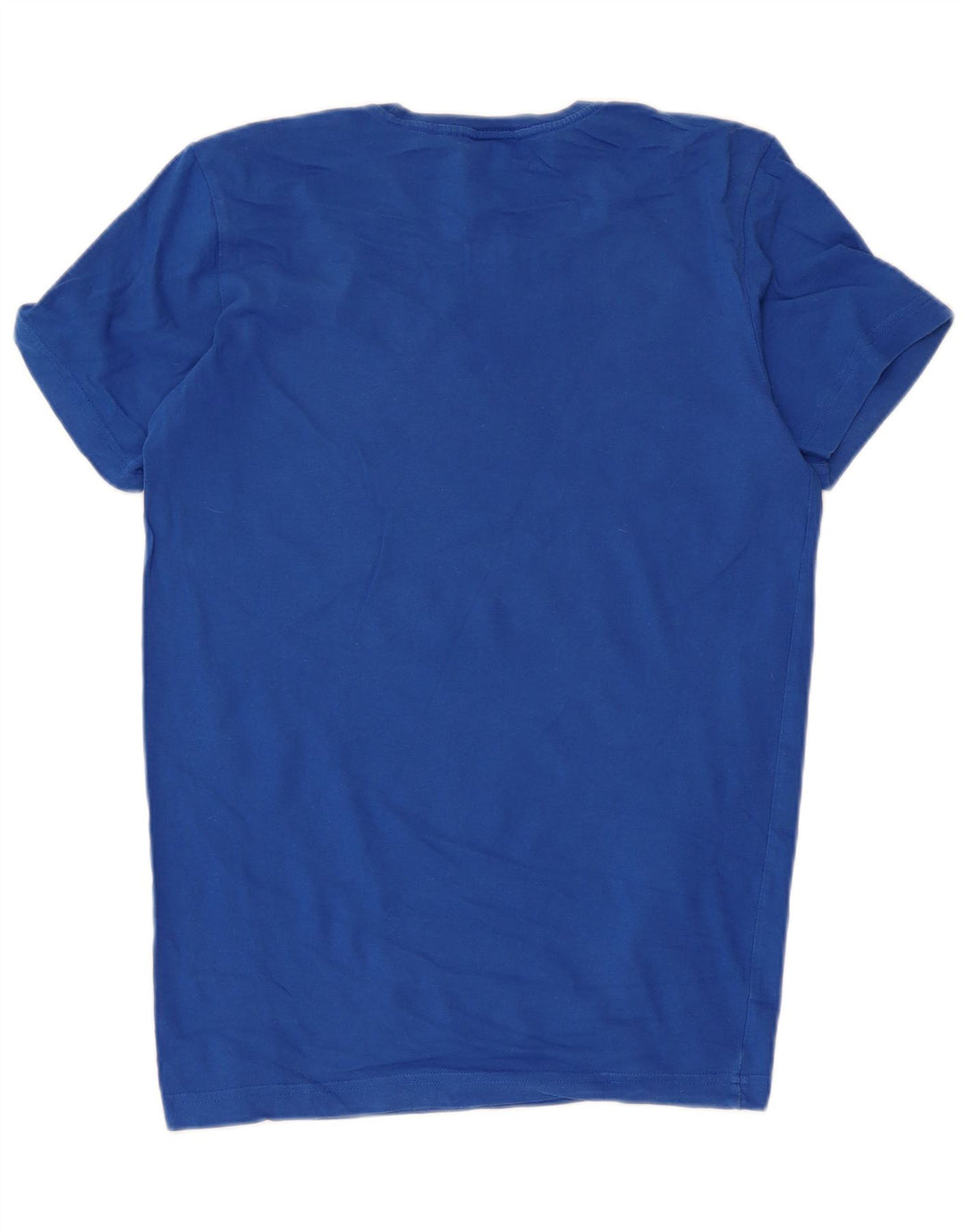 T-shirt grafica da uomo Adidas Top piccola in cotone blu