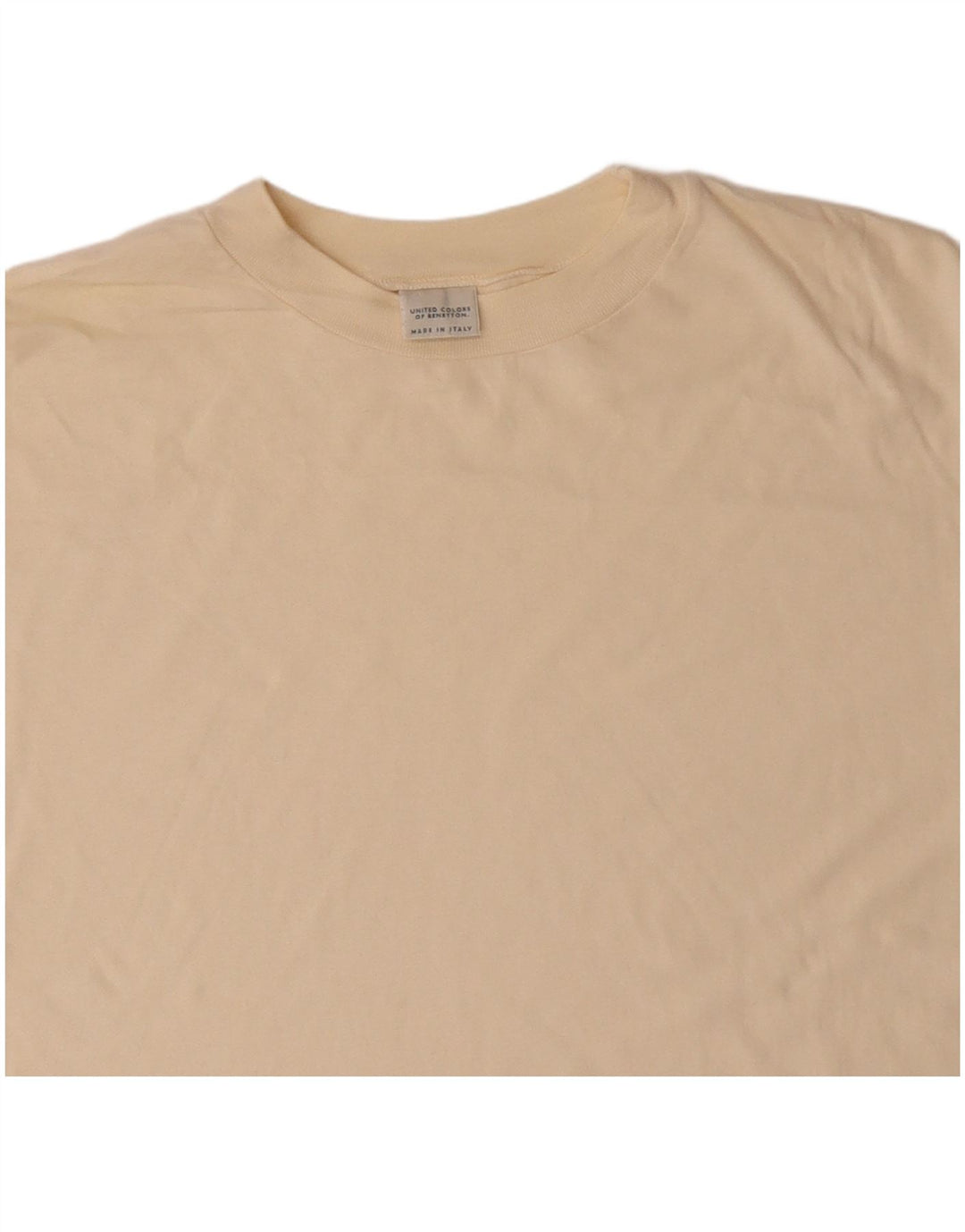 T-shirt uomo BENETTON Top in cotone beige medio