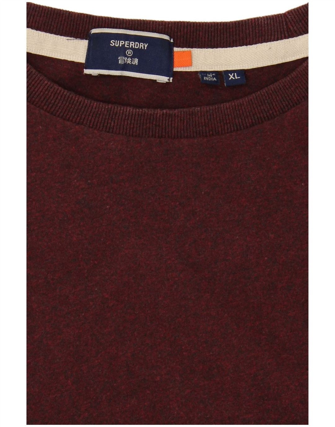 Top da uomo a manica lunga SUPERDRY XL Bordeaux