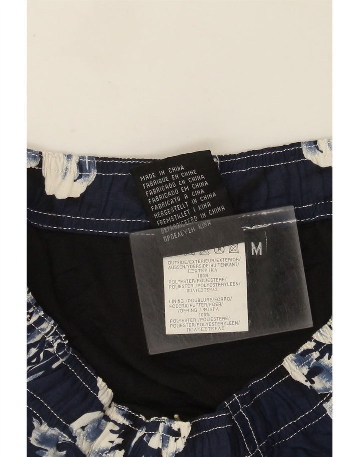 Pantaloncini da bagno grafici da uomo Quiksilver medio poliestere floreale blu navy