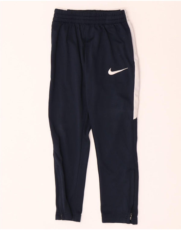 Pantaloni della tuta da ragazzo Nike 6-7 anni Large Blu Navy Colourblock