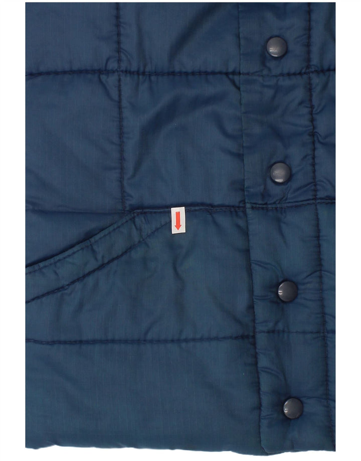 Gilet imbottito Puffa per ragazzi 7-8 anni, grande, in nylon blu