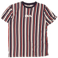 T-shirt grafica da uomo Fila Top piccola in cotone a righe multicolore