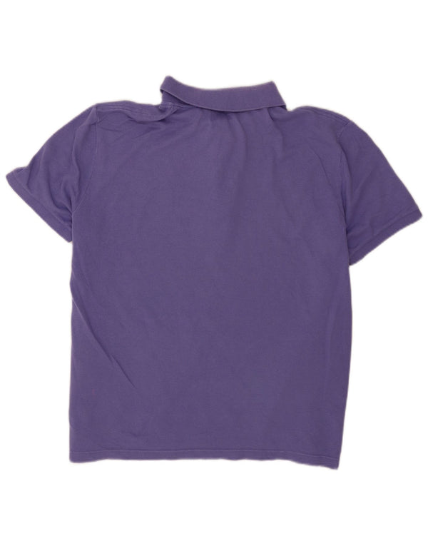 Polo da uomo slim fit Lacoste taglia 6 XL in cotone viola