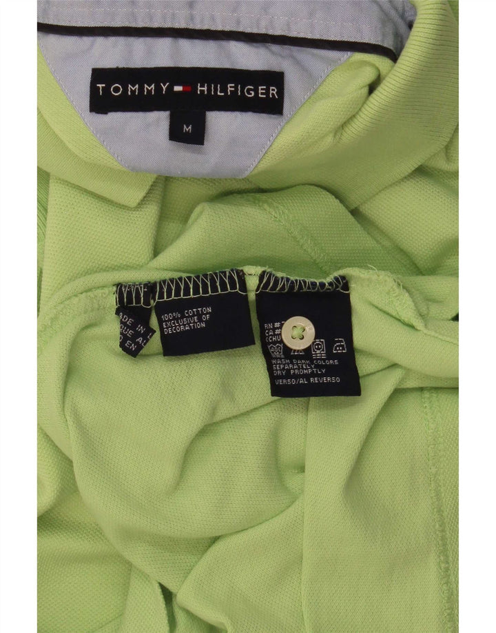 Polo da uomo Tommy Hilfiger in cotone verde medio