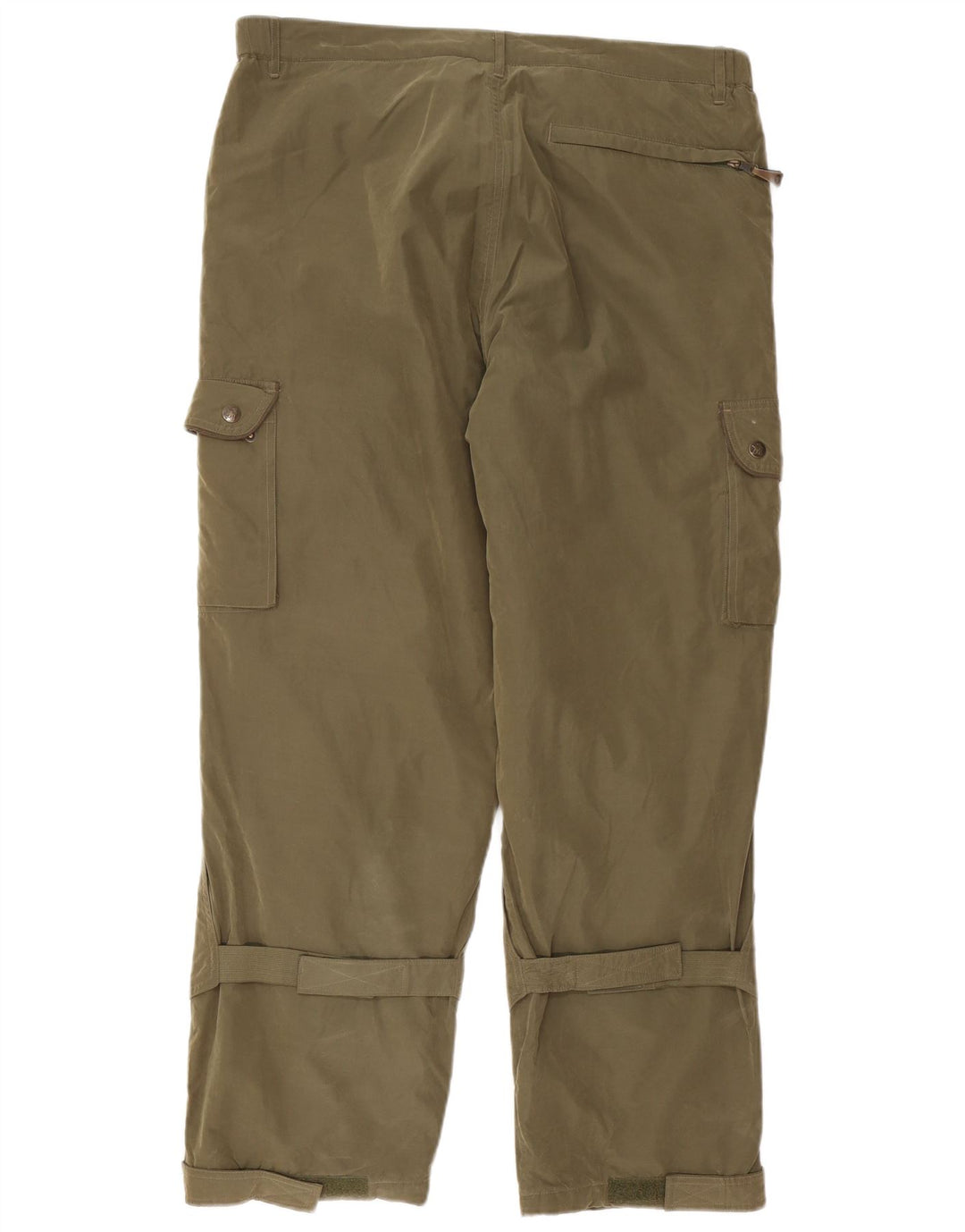 Pantaloni cargo dritti da uomo TCM con giacca a vento, grandi W36 L30 poliestere kaki