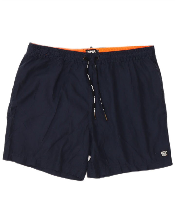 Pantaloncini da bagno da uomo Superdry 2XL poliestere blu navy