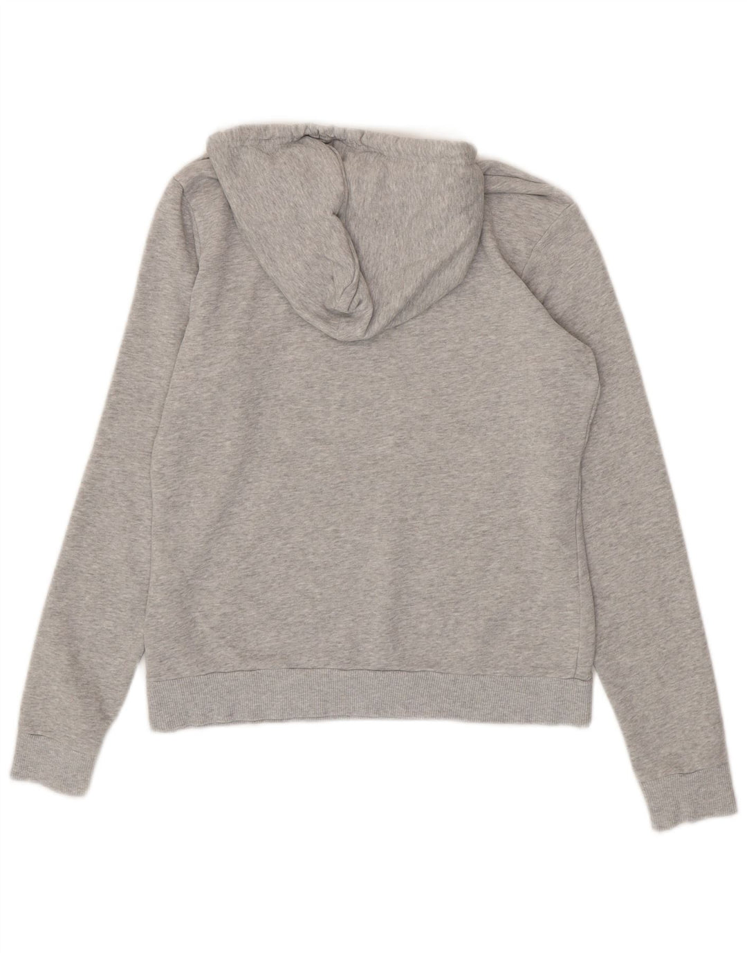 PUMA Womens Graphic Hoodie Jumper UK 12 Medium  Grey Polyester