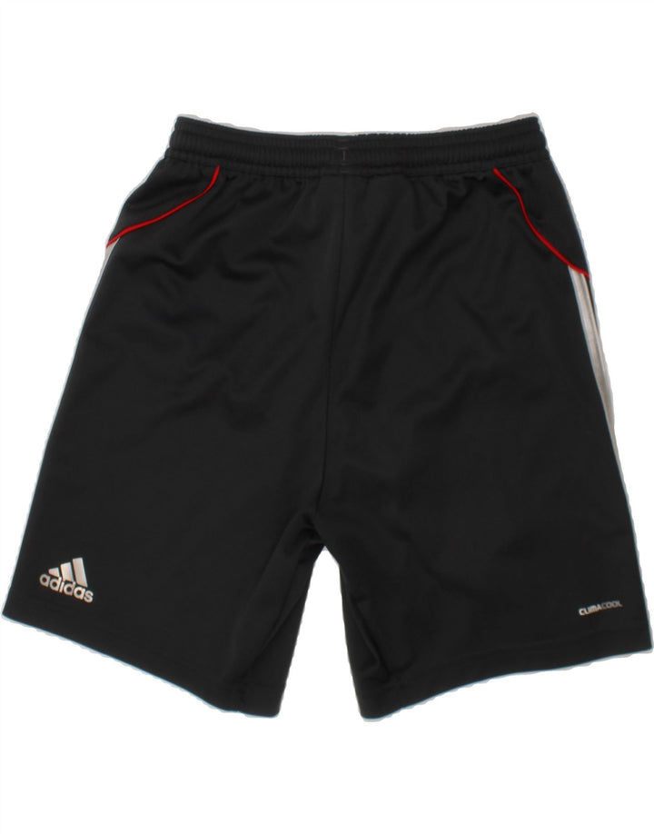 ADIDAS Boys Liverpool Sport Shorts 9-10 Years  Black Polyester Vintage Adidas and Second-Hand Adidas from Messina Hembry 
