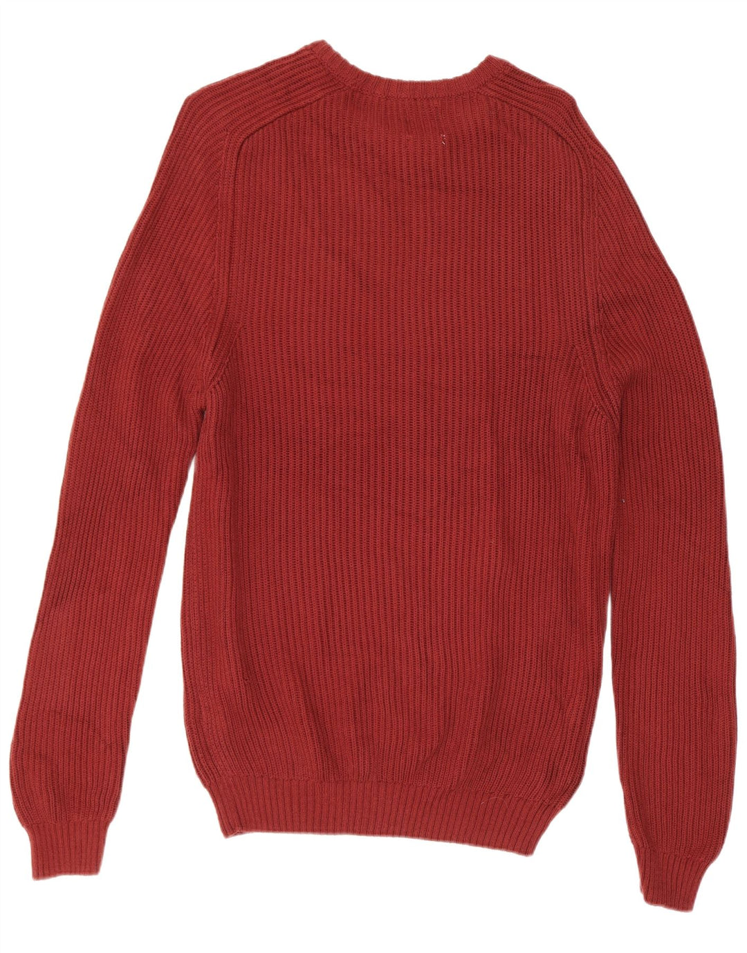 Maglione Zara da uomo con scollo a barca in cotone bordeaux medio