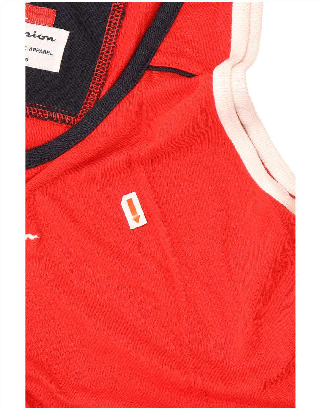 CHAMPION Canottiera grafica da uomo XL in cotone color block rosso