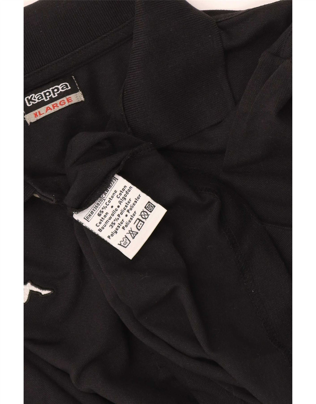 Polo Kappa Uomo XL Cotone Nera