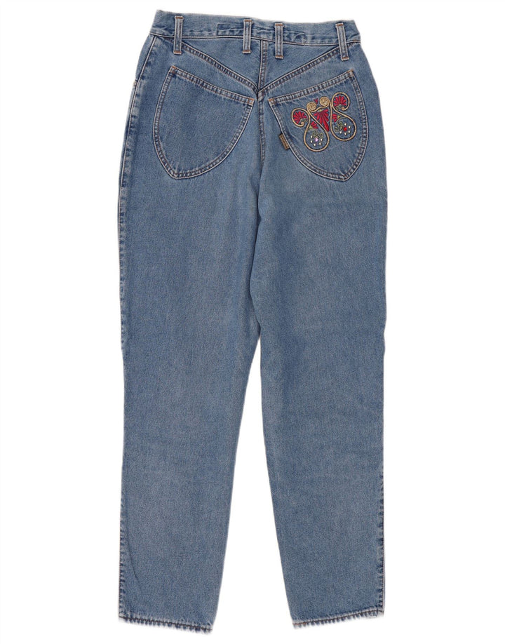 Jeans affusolati a vita alta da donna Cappopera W28 L29 Blu