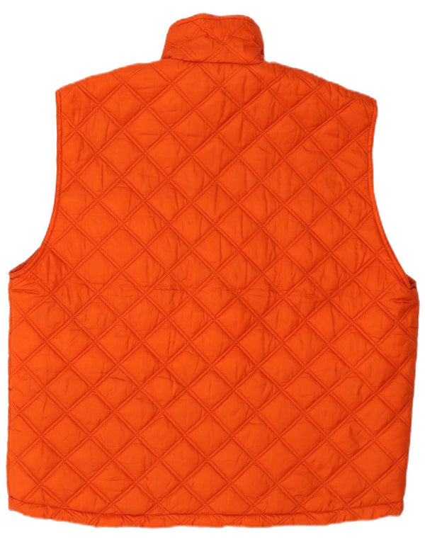 Gilet trapuntato da uomo INVICTA UK 42 XL arancione poliammide