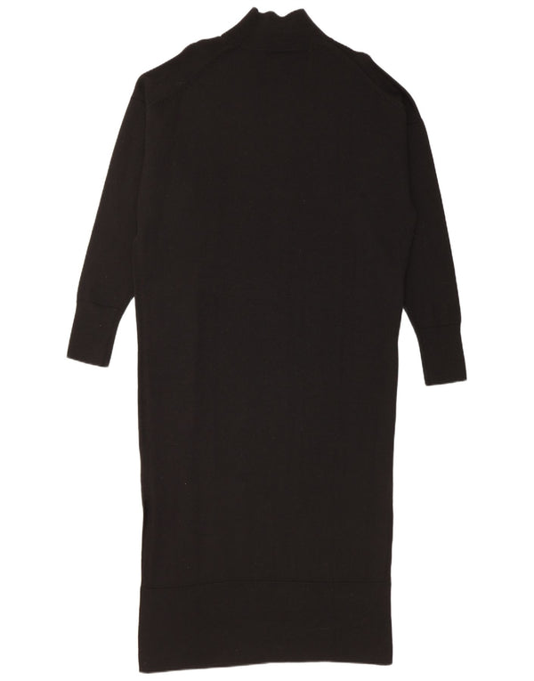 Abito maglione oversize maxi da donna Cos UK 10 piccolo in lana nera