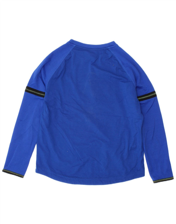 Maglia da bambino Russell Athletic a maniche lunghe 6-7 anni piccola in poliestere blu