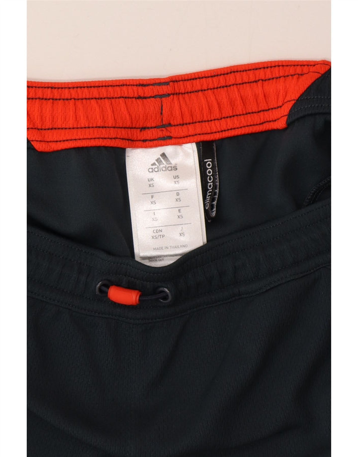 Pantaloncini sportivi Adidas Climacool da uomo XS in poliestere blu navy