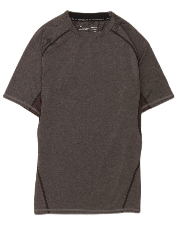 Maglietta Under Armour da uomo Heat Gear Top Large Grigio Colourblock